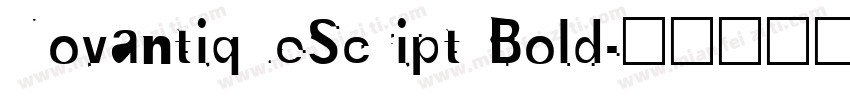 NovantiqueScript Bold字体转换